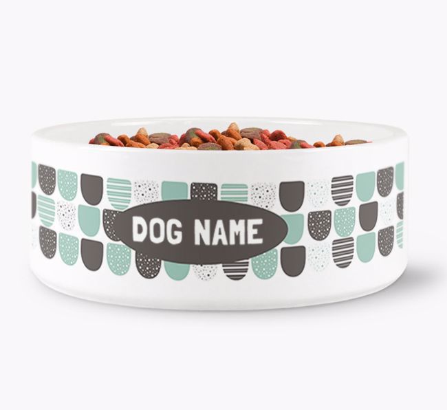 Personalised Pattern Dog Bowl for your {breedFullName}